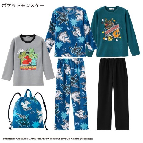 ボーイズ　ポケットモンスター　パジャマハッピーバッグ3点セット（130・140cm）