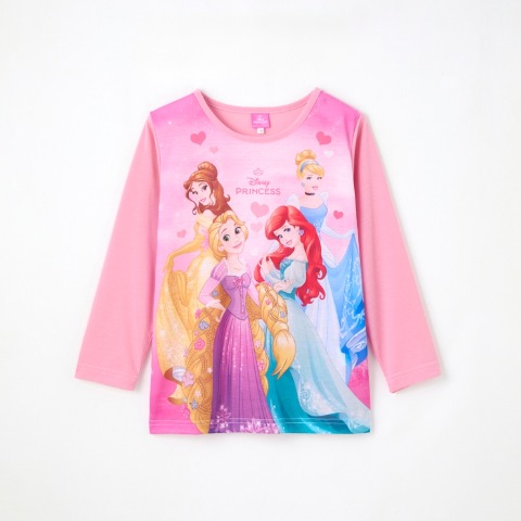 ガールズ　Disney パジャマハッピーバッグ3点セット（110・120cm　ディズニープリンセス）