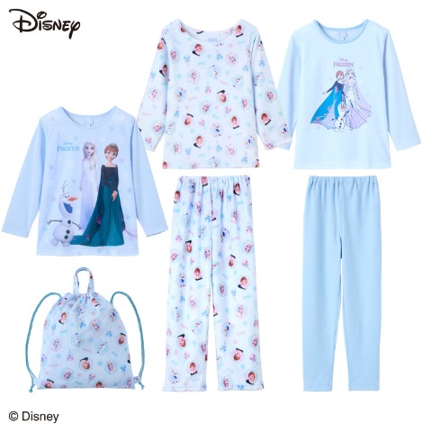 ガールズ　Disney パジャマハッピーバッグ3点セット（110・120cm　アナと雪の女王）