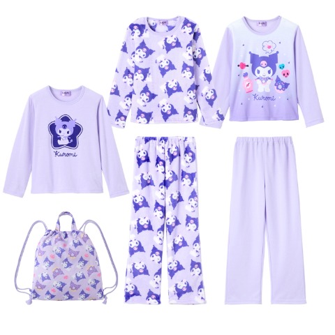 ガールズ　クロミ　パジャマ ハッピーバッグ3点セット（120・130・140cm）