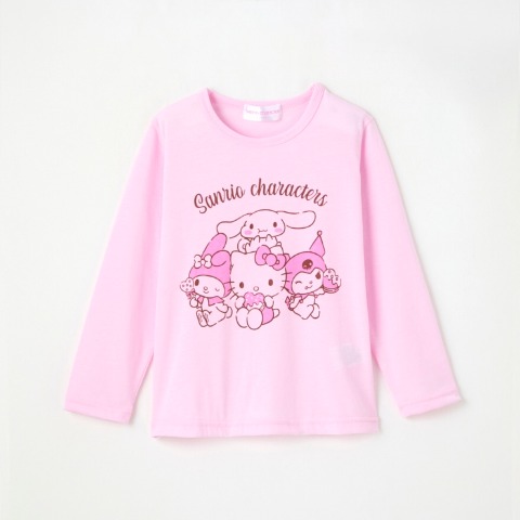 ガールズ　サンリオキャラクターズ　パジャマハッピーバッグ3点セット（110・120cm）