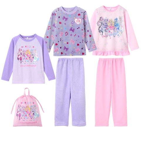 ガールズ　キミとアイドルプリキュア♪　パジャマハッピーバッグ3点セット（110・120cm）