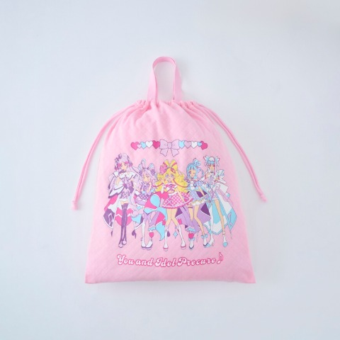 ガールズ　キミとアイドルプリキュア♪　パジャマハッピーバッグ3点セット（110・120cm）