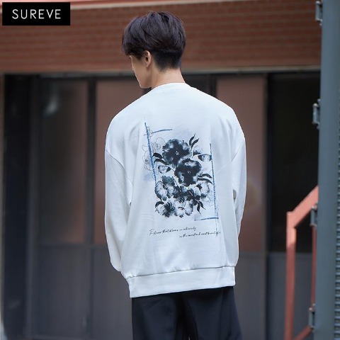 メンズ　アクセサリー付プルオーバー（SUREVE BLACK）