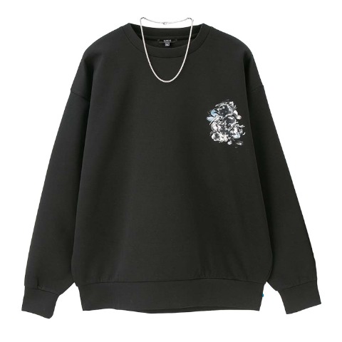 メンズ　アクセサリー付プルオーバー（SUREVE BLACK）