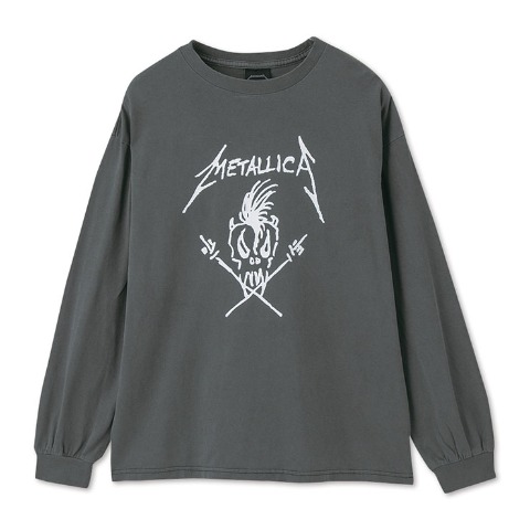 メンズ　ピグメントロングTシャツ（METALLICA）