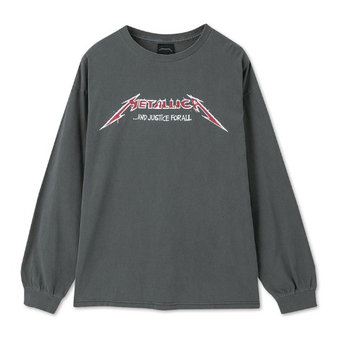 メンズ　ピグメントロングTシャツ（METALLICA）