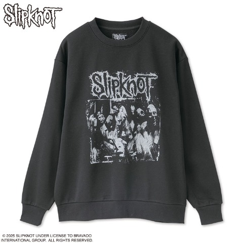 メンズ　裏起毛プルオーバー（Slipknot） ブラック 213