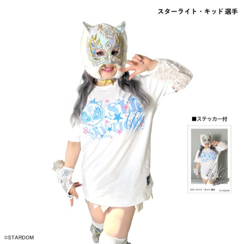 メンズ　スターライトキッド選手モデル半袖プリントTシャツ（スターダム）