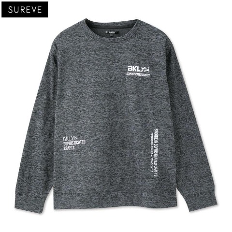 メンズ【M～LL】　裏起毛ロゴプルオーバー（SUREVE）