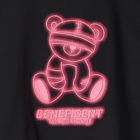 メンズ　裏起毛ネオン刺しゅうトレーナー（SUREVE）