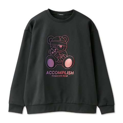 メンズ　エンボスプリントクマトレーナー（SUREVE）