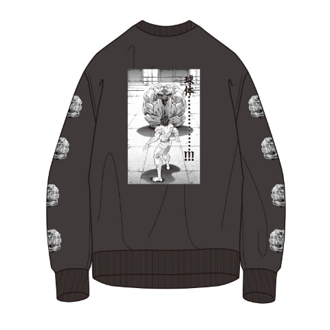 メンズ　範馬刃牙オリバ球体トレーナー（バキ）