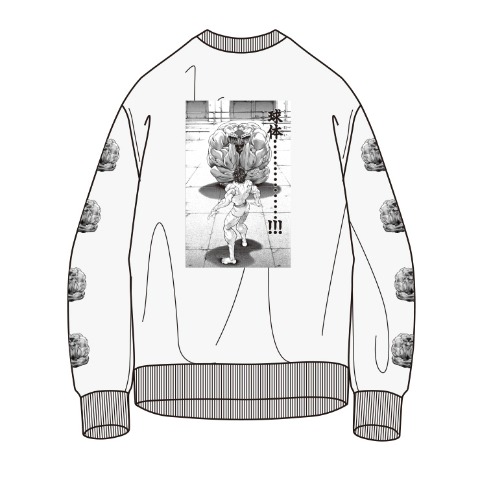 メンズ　範馬刃牙オリバ球体トレーナー（バキ）