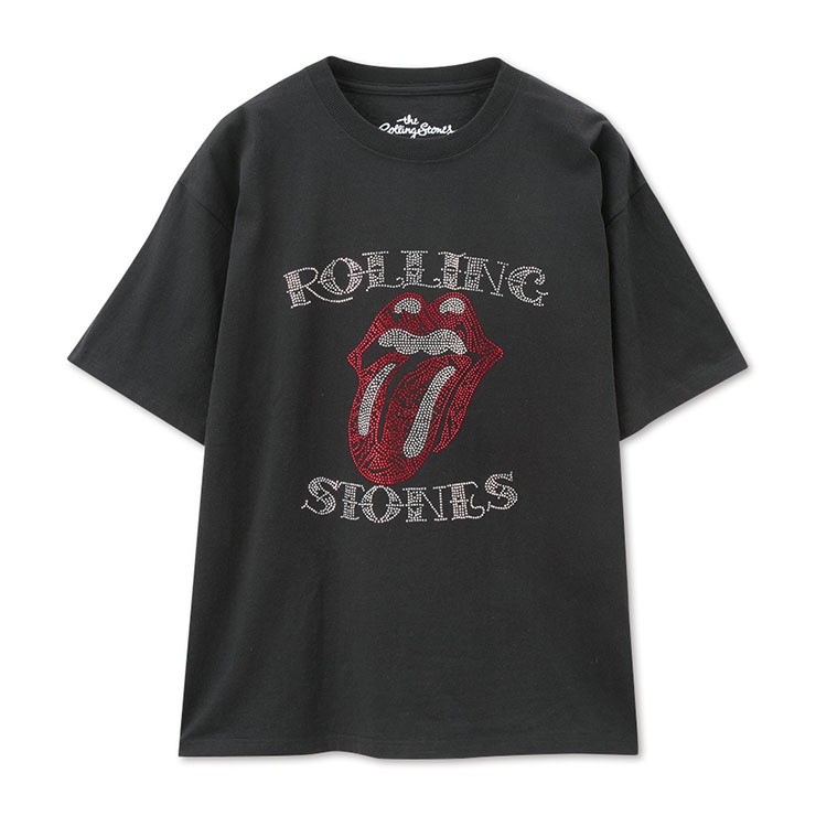希少‼️入手困難‼️美品‼️ローリング・ストーンズ　ラインストーン総柄 Tシャツ メンズ ラインストーンTシャツ（The Rolling Stones） | アベイル