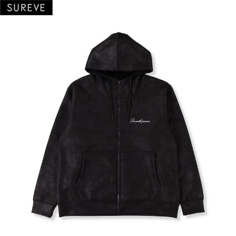 メンズ　裏ボアジップパーカ（SUREVE） ブラック 213