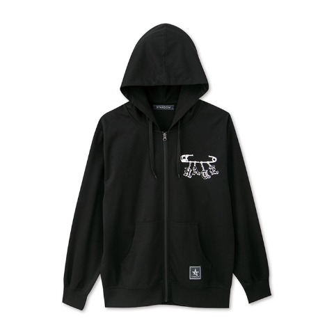 メンズ　HATEダンボールジップパーカ（スターダム）