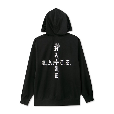 メンズ　HATEダンボールジップパーカ（スターダム）