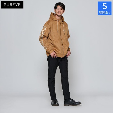 メンズ　裏ボアボディングパーカ（SUREVE）