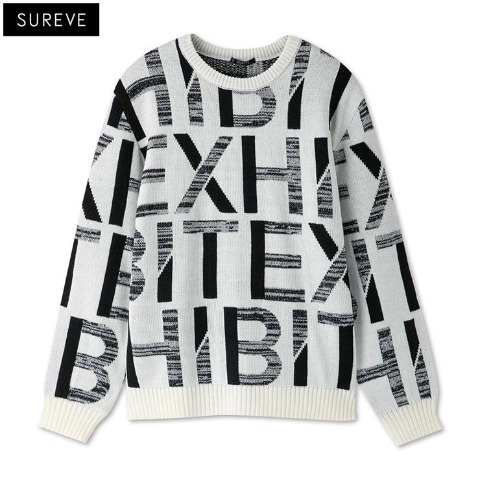 メンズ【M～LL】　ロゴニットプルオーバー（SUREVE）