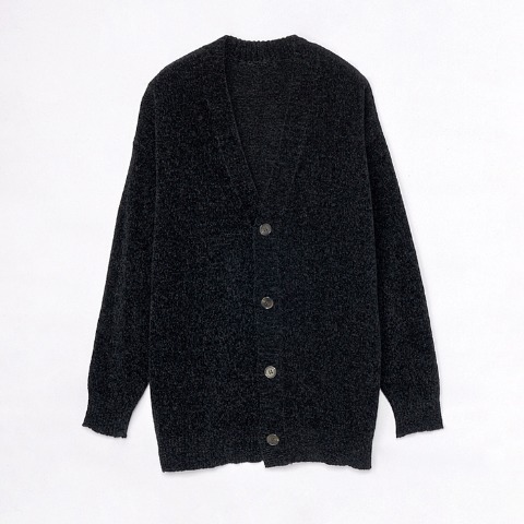メンズ【M～LL】　モールニットカーディガン+アクセサリー付Tシャツ（SUREVE）