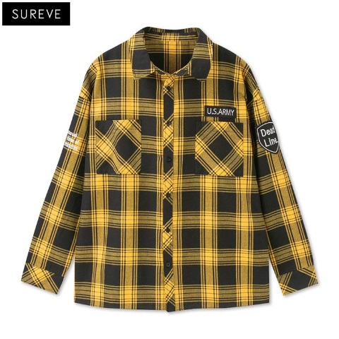 メンズ【M～LL】　チェック柄シャツ（SUREVE）