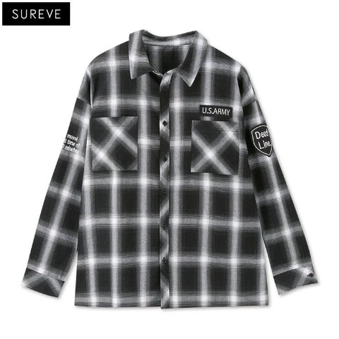 メンズ【M～LL】　チェック柄シャツ（SUREVE）