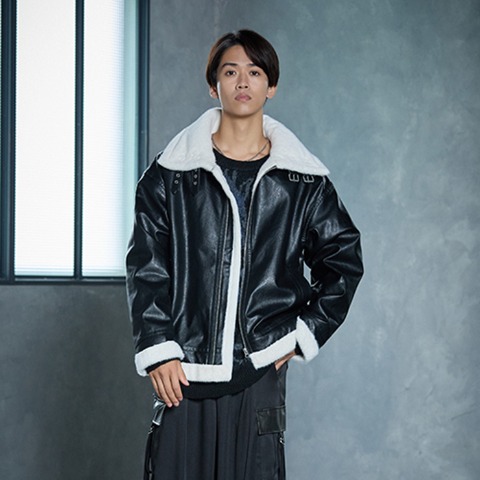 メンズ　B-3フライトジャケット（SUREVE BLACK）