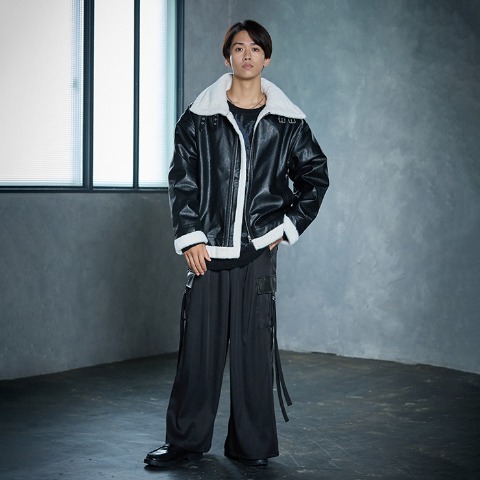 メンズ　B-3フライトジャケット（SUREVE BLACK）