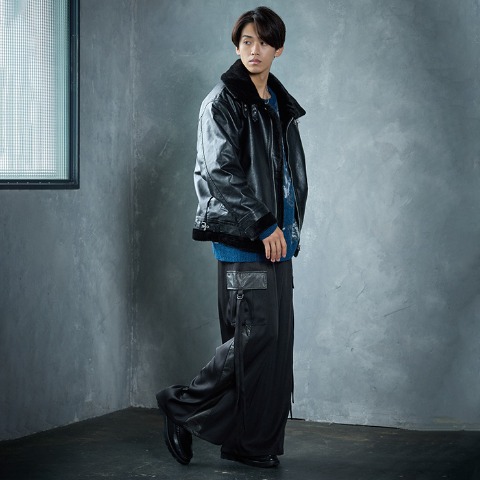 メンズ　B-3フライトジャケット（SUREVE BLACK）