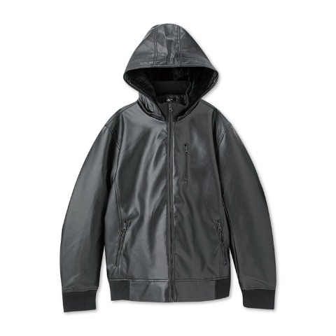 メンズ【M～LL】　フード中綿ブルゾン（SUREVE）