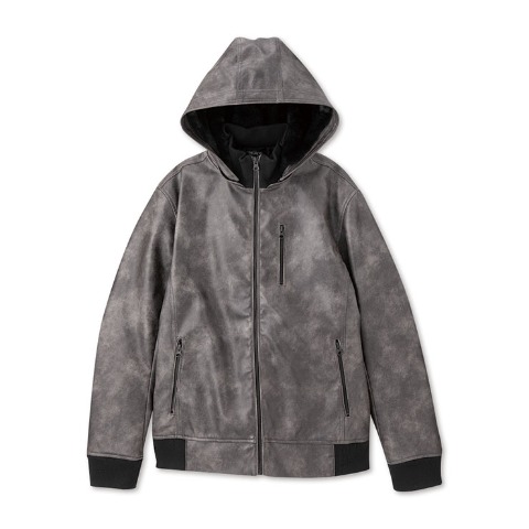 メンズ【M～LL】　フード中綿ブルゾン（SUREVE）