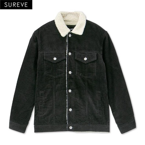 メンズ　裏ボアコーデュロイジャケット（SUREVE）