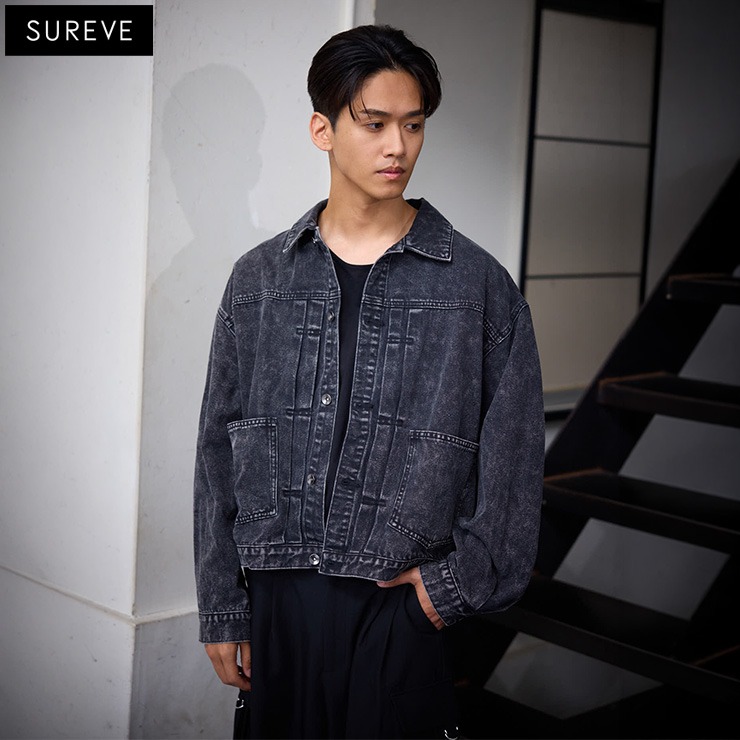 メンズ デニムGジャン（SUREVE BLACK） | アベイル | しまむらパーク