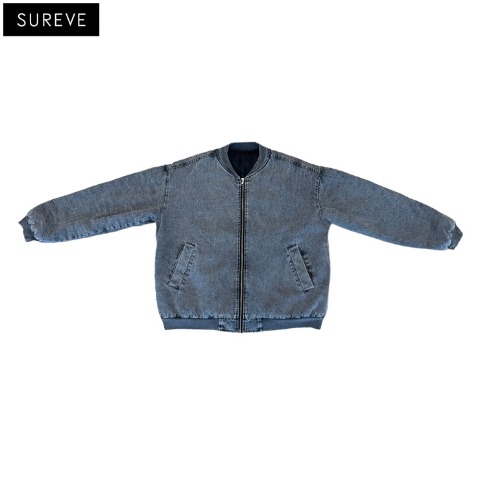 メンズ　デニム中綿ブルゾン（SUREVE）