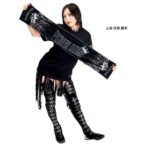 メンズ　上谷沙弥選手モデルタオル付裏起毛スウェットジョガーパンツ（スターダム）