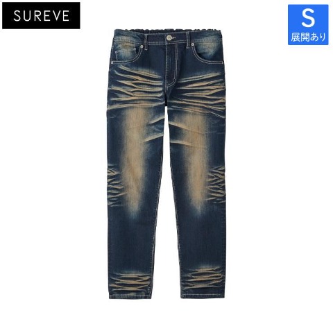 メンズ【S～LL】　デニムスキニーパンツ（SUREVE）