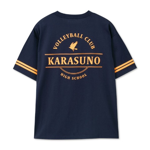 メンズ　ステッカー付Tシャツ（烏野高校）