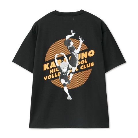 メンズ　ステッカー付Tシャツ（日向翔陽・影山飛雄）