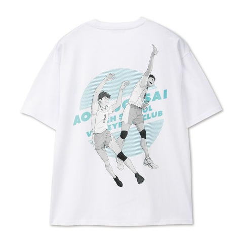 メンズ　ステッカー付Tシャツ（及川 徹・岩泉 一）