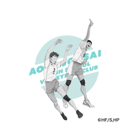 メンズ　ステッカー付Tシャツ（及川 徹・岩泉 一）