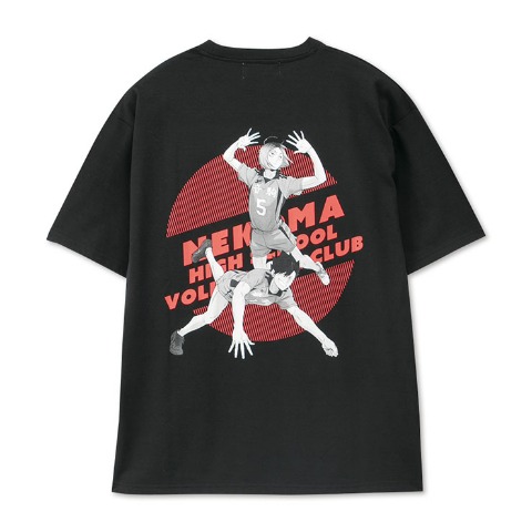 メンズ　ステッカー付Tシャツ（黒尾鉄朗・孤爪研磨）