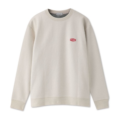 メンズ　裏起毛ロゴワッペンプルオーバー（Denifits）