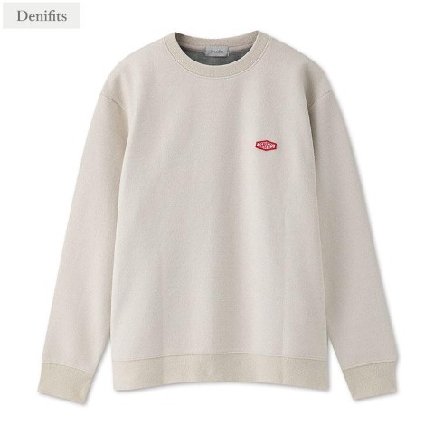 メンズ　裏起毛ロゴワッペンプルオーバー（Denifits）