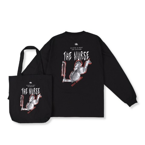 メンズ　トートバッグ付Tシャツ（ナース・Dead by Daylight）