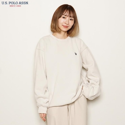 メンズ　裏起毛胸刺しゅうプルオーバー（U.S. POLO ASSN.）