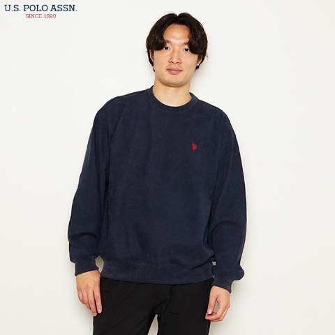 メンズ　裏起毛胸刺しゅうプルオーバー（U.S. POLO ASSN.）