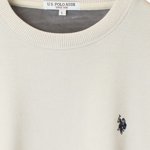 メンズ　裏起毛胸刺しゅうプルオーバー（U.S. POLO ASSN.）