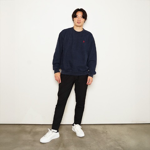 メンズ　裏起毛胸刺しゅうプルオーバー（U.S. POLO ASSN.）