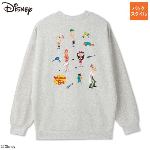 メンズ　裏起毛トレーナー（Disney）
